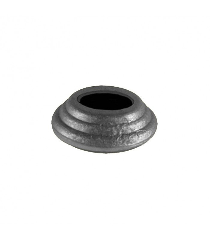 Cache scellement ø40mm pour rond ø16mm en acier forgé pour barres