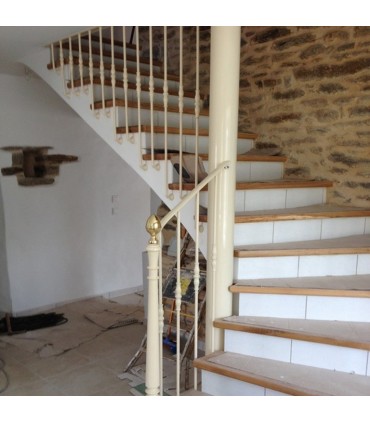 Cache scellement ø40mm pour rond ø16mm en acier forgé pour barres