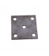 Plaque de fixation 100x100mm trou ø12mm en acier