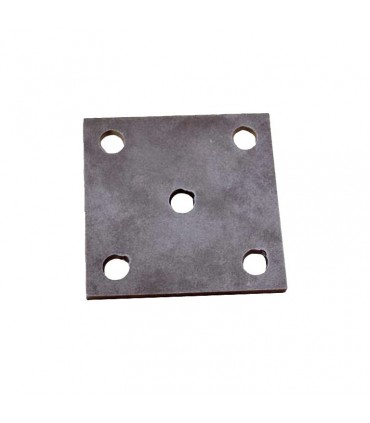 Plaque de fixation 100x100mm trou ø12mm en acier