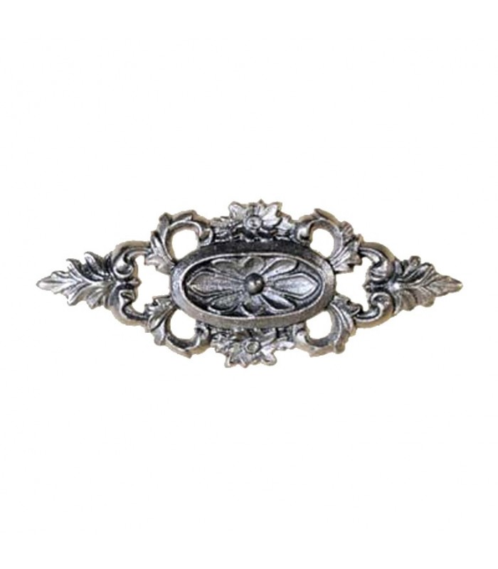 Palmette fonte 250x100mm épaisseur 12mm trou borgne M5 arrière pour décoration