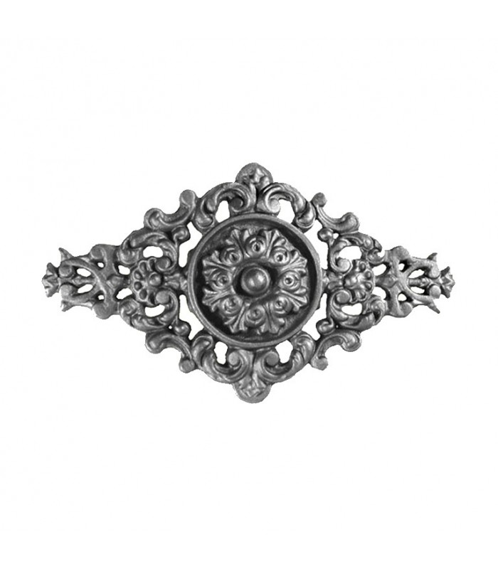 Palmette fonte 400x200mm épaisseur 27mm pour décoration habillage bas de portail