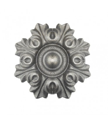 Rosace fonte Ø130mm épaisseur 31mm décoration pour les bas de portails