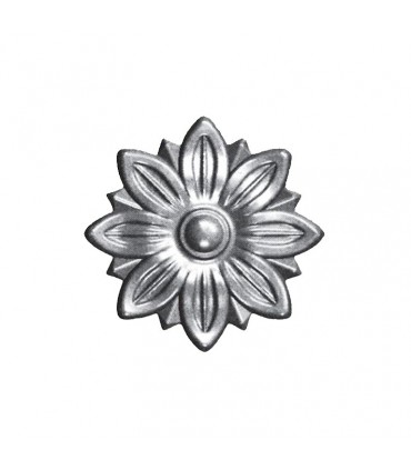 Rosace acier Ø55mm épaisseur 10mm décorations diverses pour portillons