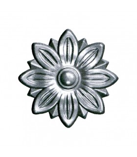 Rosace acier Ø90mm épaisseur 12mm décorative pour portillons et structures métal