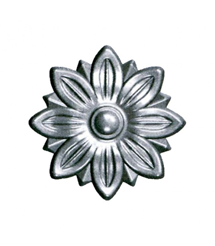 Rosace acier Ø90mm épaisseur 12mm décorative pour portillons et structures métal