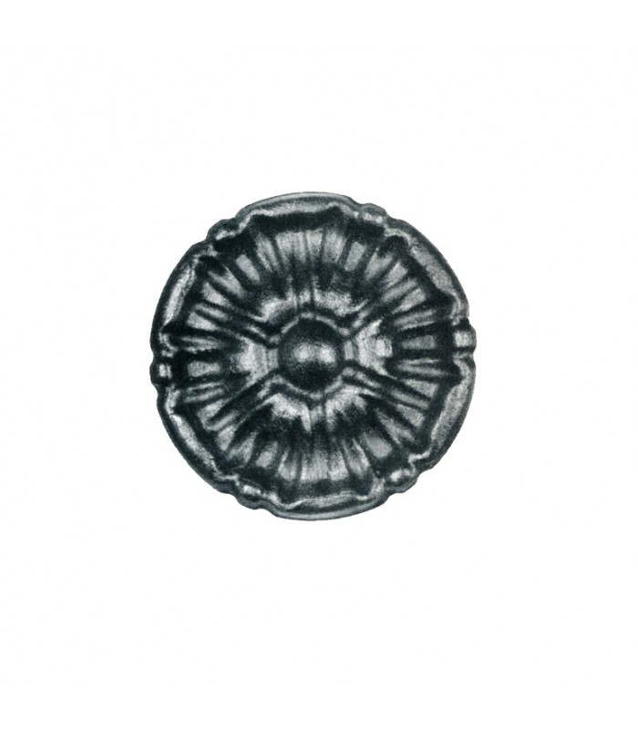 Rosace acier Ø55mm épaisseur 12mm décorative pour orner les structures métalliques