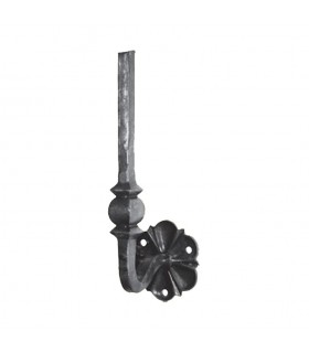 Patère acier forgé 360x100mm carré de 14x14mm support de main courante