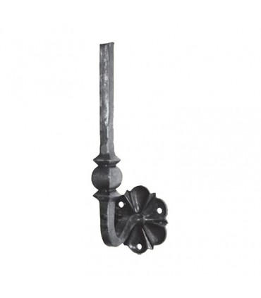 Patère acier forgé 360x100mm carré de 14x14mm support de main courante