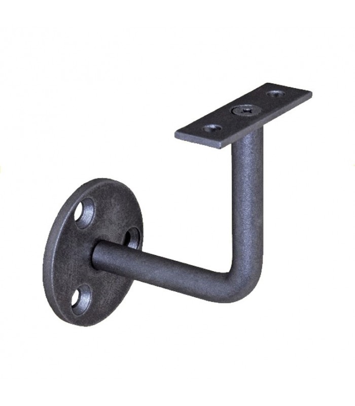 Patère acier forgé 80x80mm rond de ø12mm support de rampe pour plat