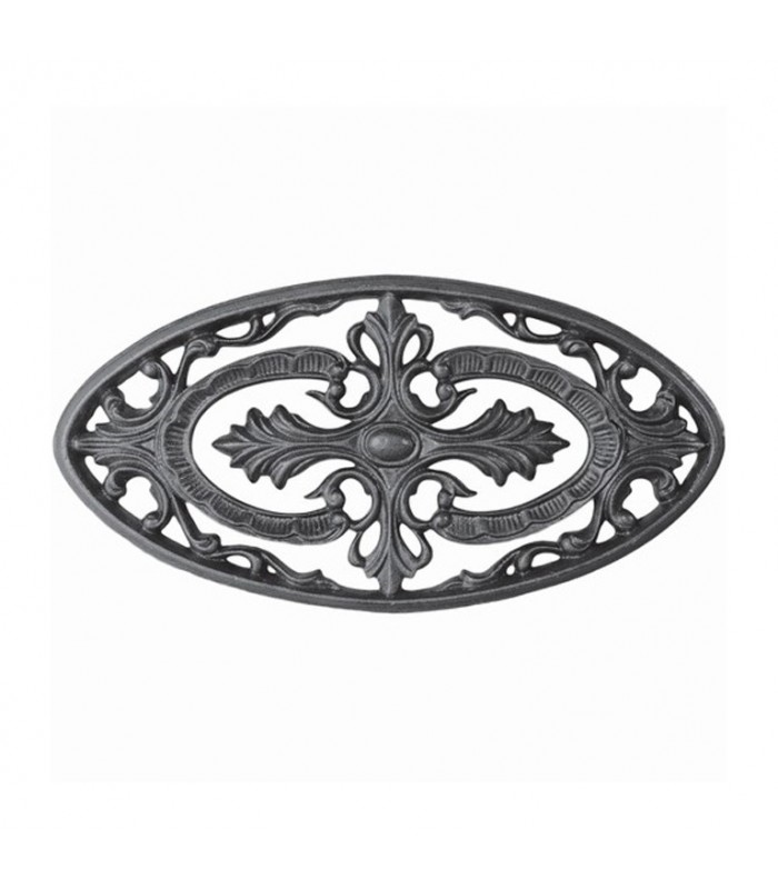 Palmette fonte 340x170mm épaisseur 17mm pour portails ou portillons