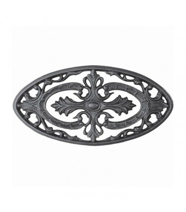 Palmette fonte 340x170mm épaisseur 11mm pour portails ou portillons