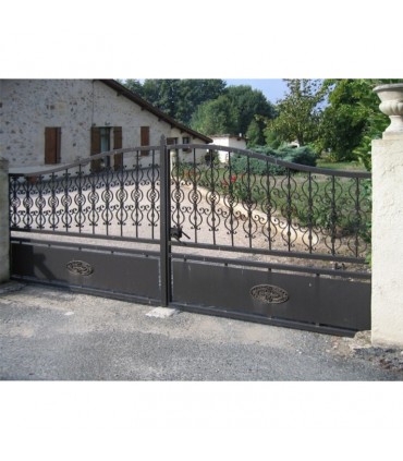 Palmette fonte 340x170mm épaisseur 11mm pour portails ou portillons
