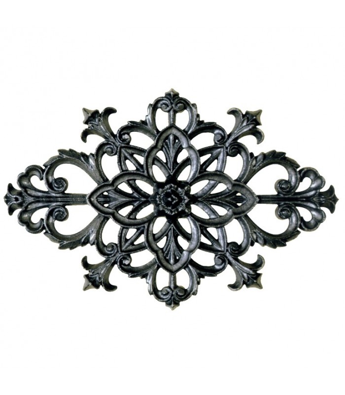 Palmette fonte 370x240mm épaisseur 22mm pour portails ou portillons