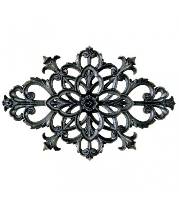 Palmette fonte 370x240mm épaisseur 22mm pour portails ou portillons
