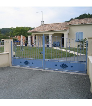 Palmette fonte 370x240mm épaisseur 22mm pour portails ou portillons