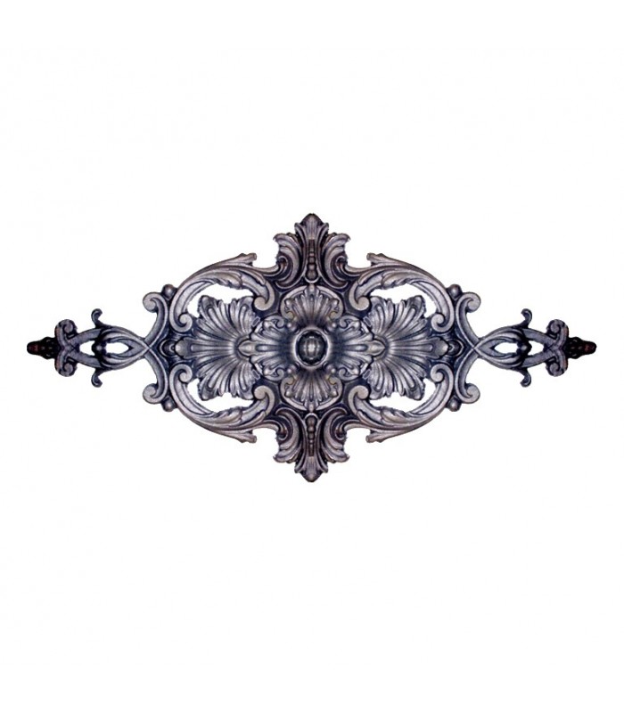Palmette fonte 720x350mm épaisseur 60mm maximum pour portails grand modèles