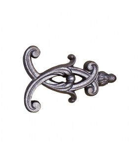 Décor fonte 140x 80mm épaisseur 15mm pour panneaux bas de portails