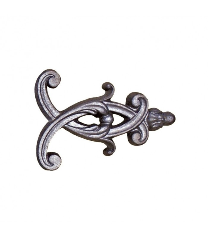 Décor en fonte 140x180mm épaisseur 15mm pour panneaux bas de portails