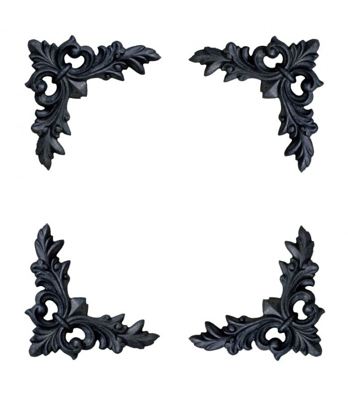 Décors d angles 130x130mm épaisseur 17mm jeu de 4 pièces