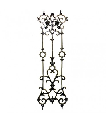 Décoration fonte double face 900x280mm idéale pour balcons balustrades
