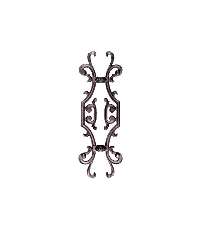 Habillage balustre 380x120mm rond de ø16mm double face pour balcons