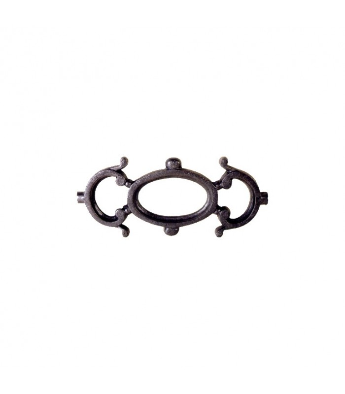 Décoration fonte double face 275x125mm frise décorative garde corps