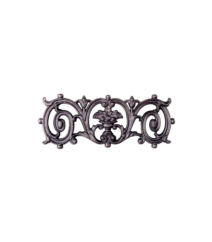 Décoration fonte double face 350x140mm frise décorative pour garde corps