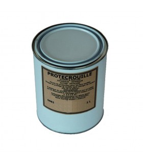 Vernis satiné pour le fer pot de 1 litre Stoppe et protège la rouille sans changer sa couleur