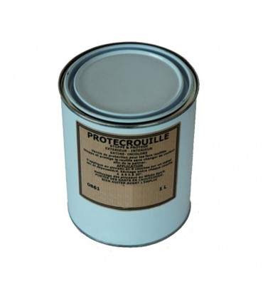 Vernis satiné pour le fer pot de 1 litre Stoppe et protège la rouille sans changer sa couleur