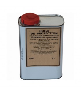 Huile de protection métal 1 litre Permet de renforcer les couleurs et de protéger la rouille
