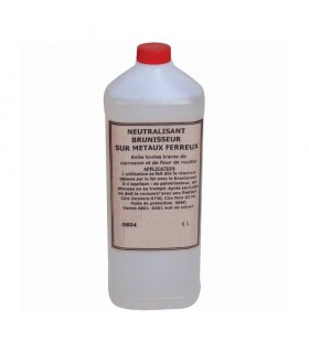 Neutralisant  brunisseur fer bidon 1 litre A utiliser pour stopper l'effet du brunisseur métaux