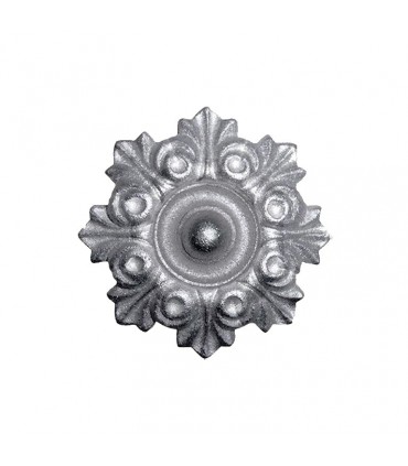 Rosace fonte zinguée Ø100mm épaisseur 22mm pour bas de portails