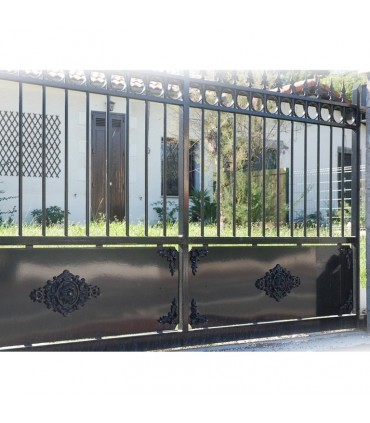 Palmette fonte zinguee 485x285mm épaisseur 37mm soubassements portails