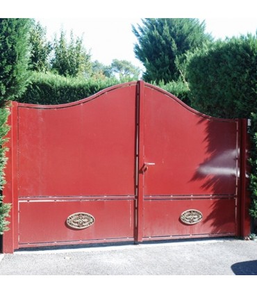 Palmette aluminium 350x170mm épaisseur 17mm pour portillons et portails