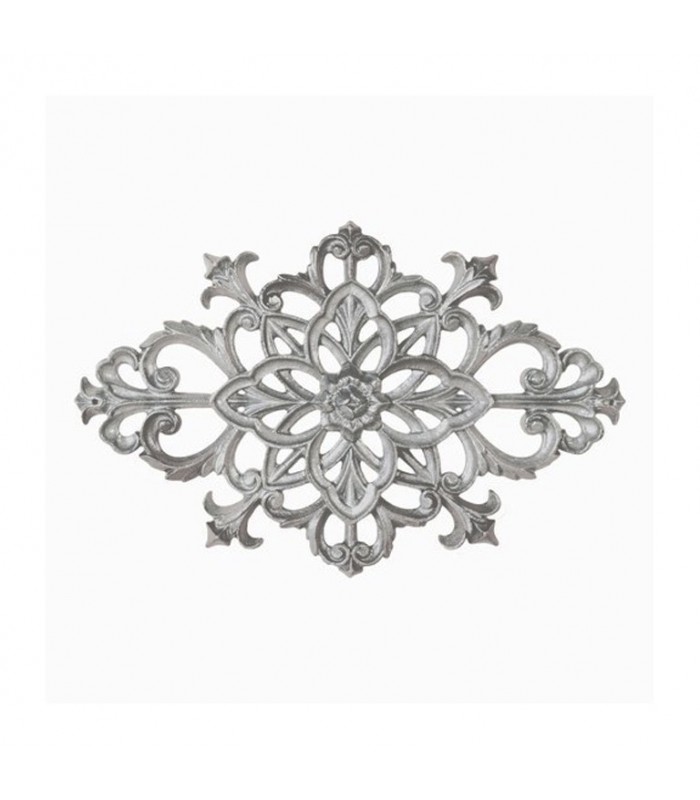 Palmette fonte zinguée 370x240mm épr 22mm pour portails