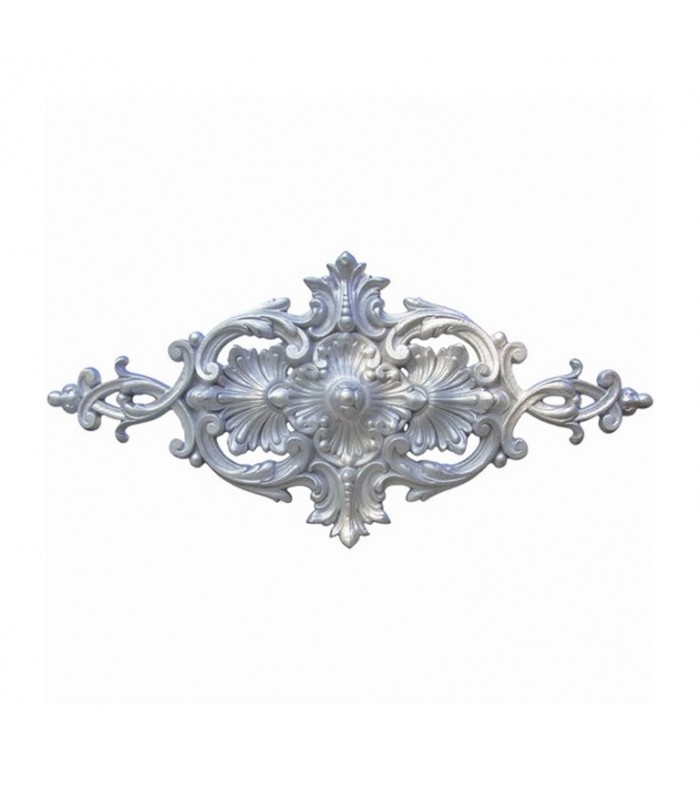 Palmette fonte zinguée 720x350mm épr 60mm maximum pour grands portails