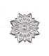 Rosace zinguée Ø90mm épaisseur 10mm fo,nte décorative pour bas de portails