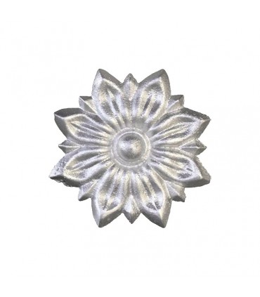 Rosace zinguée Ø90mm épaisseur 10mm fo,nte décorative pour bas de portails