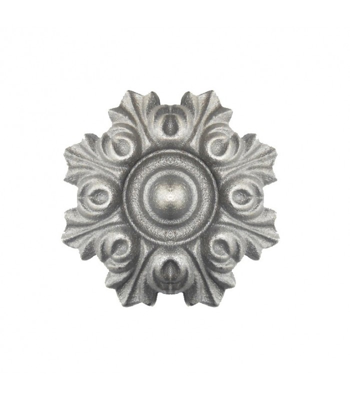 Rosace aluminium Ø100mm épaisseur 22mm décoration pour portails et portillons