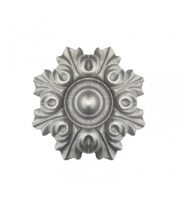 Rosace aluminium Ø100mm épaisseur 22mm décoration pour portails et portillons