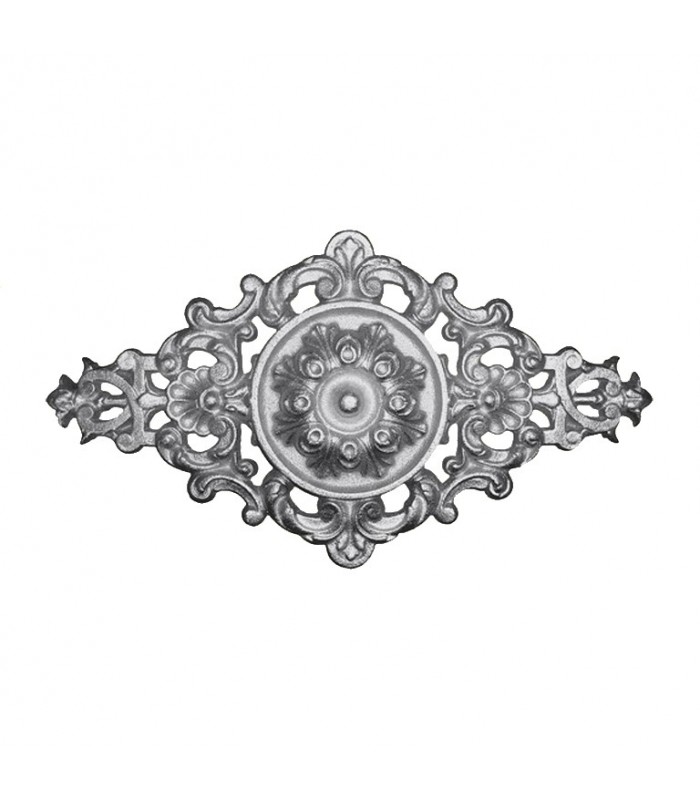 Palmettes en ALU 400x200mm épaisseur 27mm pour décoration habillage bas de portail