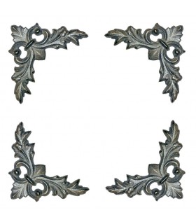 Décors d angles ALU 130x130mm épaisseur 17mm jeu de 4 pièces