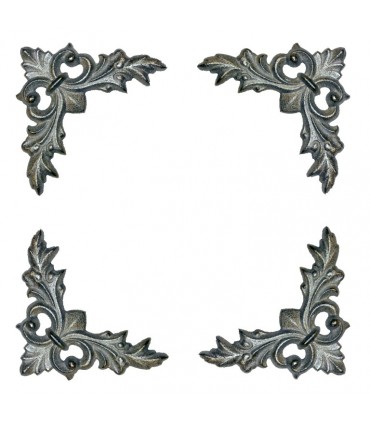 Décors d angles ALU 130x130mm épaisseur 17mm jeu de 4 pièces