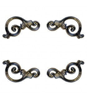 Décors d angles ALU 205x100mm épaisseur 14mm jeu de 4 pièces