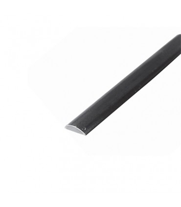 Profil à collier 14x4mm longueur 2m en acier modèle bombé