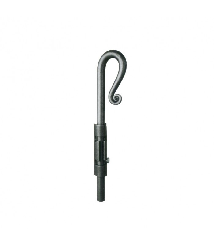 Verrou pistolet 300mm rond de ø16mm acier forgé à souder