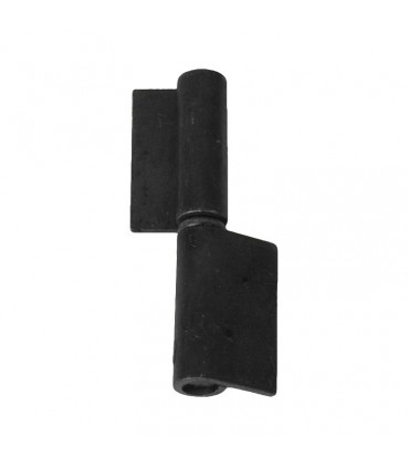 Gond paumelle 100mm avec ø 16mm extérieur à souder sur plats larges