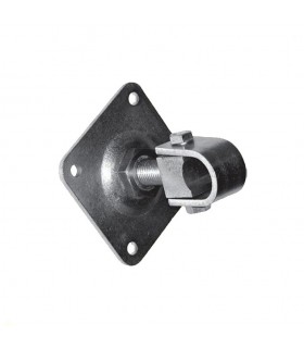 Gond réglable M24 pour tube 40x40mm sur platine à visser pour réglage horizontal