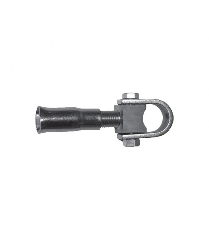 Gond réglable M27 pour tube 40x40mm à sceller avec réglage horizontal